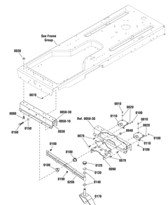 Front Axle Group - Rzt Diagram and Parts List for 2691041-01-EZT2042 2012 Briggs and Stratton Lawn Tractor Accessories